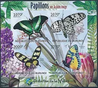 Tem nước ngoài mới burundi 2012 bướm tem kỷ niệm bầu trời bộ sưu tập tem nước ngoài nóng bán tem thư