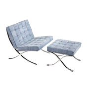 A.F.N thiết kế nội thất ghế sofa denim mới Ghế sofa Barcelona thời trang châu Âu và Mỹ
