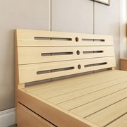 Thông 2 loại nền kinh tế cung cấp công cụ cài đặt đơn giản giường gỗ gạo rắn giường cũi gỗ giường đôi 1.8 giường trẻ em