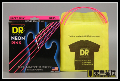 Доктор Neon Neon Series 4-Stgered Electric Bustyl String Besstine 045-105 Флуоресцентный розовый