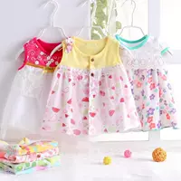 Mùa hè Hàn Quốc nữ bé váy sơ sinh bé sơ sinh cotton mỏng công chúa váy cô gái ăn mặc váy bé gái đẹp