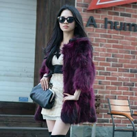 Haining 2018 mới mùa thu và mùa đông nữ scorpion fox fur đoạn dài chín điểm tay áo fur coat fur một đặc biệt cung cấp áo khoác lông dáng dài