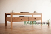 Phong cách nhật bản gỗ rắn bàn cà phê sồi trắng bàn cà phê đơn giản phòng khách hiện đại bảo vệ môi trường một số loại đồ gỗ vững chắc