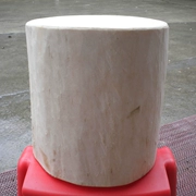 Gỗ khối rắn gỗ phân gốc khắc phân thông cơ sở bàn cà phê tấm lớn với phân tròn băng ghế gỗ thông trang trí trụ - Các món ăn khao khát gốc