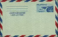 C-YJ28 Филиппинская авиационная пост упрощенная почтовая карта-самолет и Земля 38