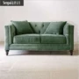 Kết hợp sofa đôi vải Mỹ Phòng khách 3 + 2 + 1 hiện đại tối giản nhỏ sofa xanh nhung mềm - Ghế sô pha các mẫu ghế sofa nhỏ gọn