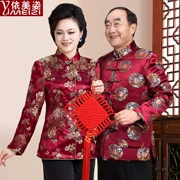 Cặp vợ chồng trung niên và già Tang phù hợp với nữ mùa thu và áo khoác mùa đông mừng sinh nhật mẹ áo Trung Quốc retro quần áo cưới nữ