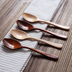 Kawashima House phong cách Nhật Bản và gió gỗ gạo spoon spoon thìa gỗ bộ đồ ăn S-7 Đồ ăn tối