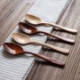 Kawashima House phong cách Nhật Bản và gió gỗ gạo spoon spoon thìa gỗ bộ đồ ăn S-7 bộ chén dĩa sứ