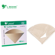 Nhỏ giọt- loại máy pha cà phê đặc biệt không tẩy trắng puree cà phê nón giấy lọc v- loại giấy lọc 2-4 người