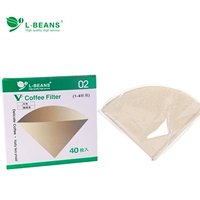 Nhỏ giọt- loại máy pha cà phê đặc biệt không tẩy trắng puree cà phê nón giấy lọc v- loại giấy lọc 2-4 người phin cafe
