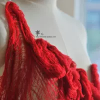 Sợi polyester / bông thưa, sợi cotton bị mòn đi theo phong cách nghệ sĩ thiết kế sáng tạo vải 6 màu thành / 1 mét giá - Vải vải tự làm vải thun co giãn