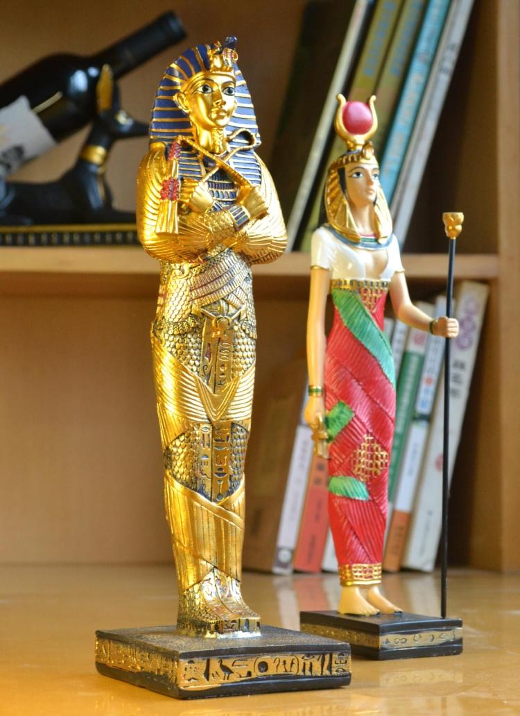 埃及旅游雕塑摆件现代简约家居大厅装饰法老摆设埃及古代传奇人物 Изображение 1
