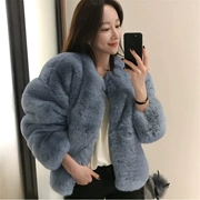 Chống mùa khuyến mãi áo khoác lông nữ lỏng lẻo 2018 mùa xuân mới Hàn Quốc phiên bản của thời trang sang trọng hoang dã cardigan coat