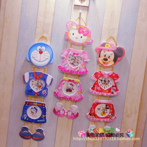 Дисней, креативная мультяшная милая фоторамка, детские часы для школьников