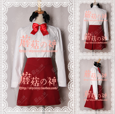taobao agent Oly-Fate Zero Tosaka Aya Girls' Children's Red Cosplay Clothing Customization