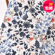 Nhập khẩu bông vải vải cotton hoa chi nhánh cao cotton váy áo sơ mi ăn mặc trẻ em mặc quần của nhãn hiệu DIY