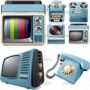 HD Retro TV Điện thoại Máy đánh chữ Máy ghi âm Giao diện ICON Biểu tượng Vector Thiết kế - Máy hát 	kệ đầu đĩa than	