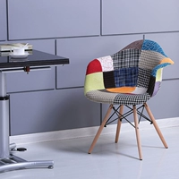 Стул Eames, современный минималистичный настольный стул, стул со спинкой для домашнего ресторана, компьютерный стул, мягкая упаковка, скандинавский обеденный стул