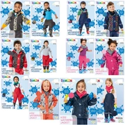 Trẻ em áo mưa mưa quần trẻ em cộng với nhung phù hợp với trượt tuyết ấm áo khoác PU cộng với nhung áo mưa mưa quần 2 miếng iii