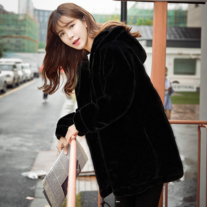 2018 mùa đông mới lông ấm áo khoác áo khoác nữ phần dài Hàn Quốc phiên bản của tự trồng thư rái cá chống lông áo lông thỏ cao cấp