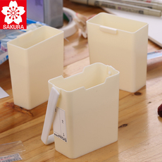 Pen стирки 樱花三重洗笔桶 水彩便携美术可拆卸涮笔筒 水粉丙烯油画折叠笔洗