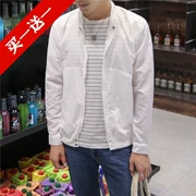 Mùa hè quần áo chống nắng trai casual breathable áo khoác Hàn Quốc thanh niên mùa hè áo khoác nam triều mỏng đồng phục bóng chày
