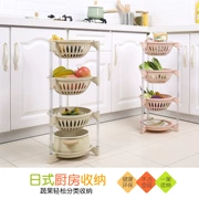 Kệ bếp đứng không gian sàn cung cấp các thiết bị thiết bị lưu trữ nhỏ trái cây giỏ rau quả lưu trữ kệ tạo tác - Trang chủ