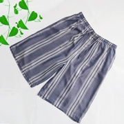 Thêm phân bón để tăng nam quần mùa hè bãi biển quần lỏng phần mỏng eo cao sáu quần quần nhà quần ngủ quần có thể được đeo