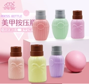 Nhật bản công cụ làm móng tay báo chí chai làm sạch chất lỏng dỡ nước rửa chai nước bút kẹo màu bow nail nguồn cung cấp