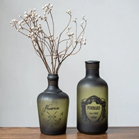 Ấn Độ nhập khẩu bình thủy tinh retro hoa hoa phòng khách trang trí phòng ngủ - Vase / Bồn hoa & Kệ cây treo ban công