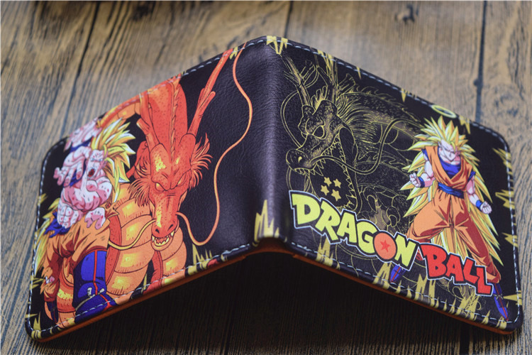 Longzhu TCartoon comic Dragon Ball DRAGONBALL Sun WuKong Saiya people PU student children wallet free shipping