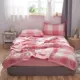 Розовая белая большая сетка (100%хлопковое одеяло)