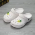 Mùa Hè Mới Croc Giày Xăng Đan Nữ Trắng Y Tá Giày 40 Size Lớn Bao Đầu Dép Đi Biển 41-42-43 Kích Cỡ giày quai hậu nữ đep quai ngang 