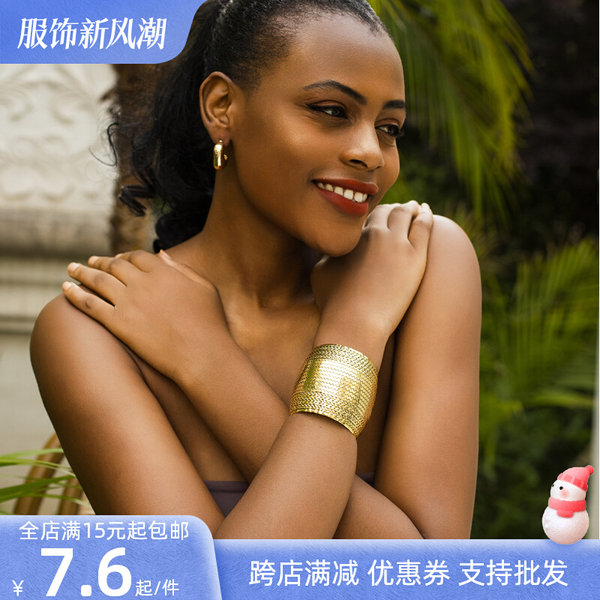 Ретро летний женский браслет, модные аксессуары, принт, европейский стиль, 2023