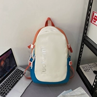 Белый с темно -синим