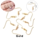 Десять крючков ушей золотой цвет 100 крючков ушей золотой ?? 100