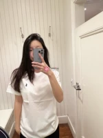 Ralph lauren, классическая однотонная хлопковая повседневная футболка с коротким рукавом