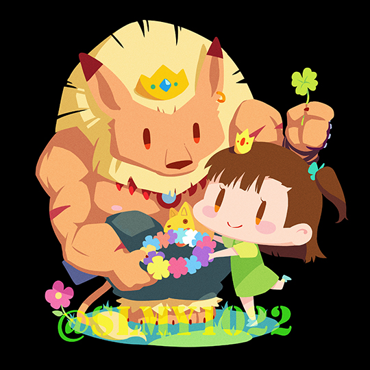 02. Lion & Shuli【 goods in stock 】 Digimon / Digital Monster / two-sided Acrylic Pendant / Stickers