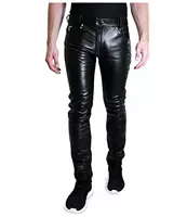 Bockle Men's Leather Brants Случайные брюки 3999863595 Подлинная покупка США Прямая почтовая рассылка