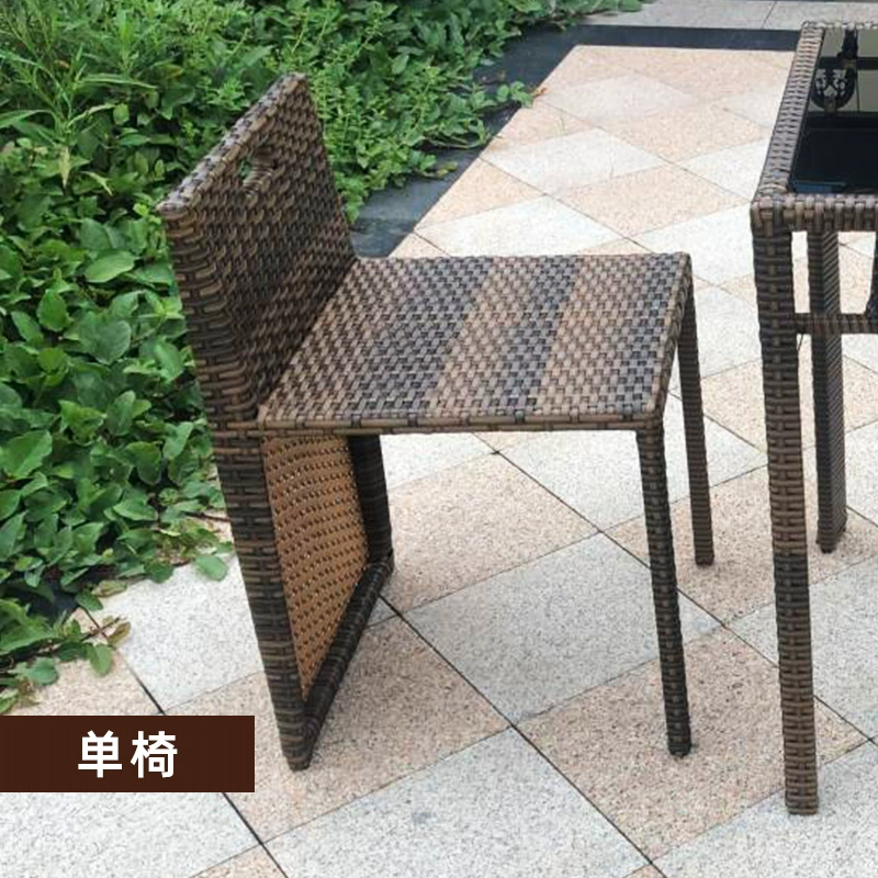 Ban công bàn ghế nhỏ kết hợp ghế mây bàn cà phê bộ ba món ngoài trời sân vườn giải trí ngoài trời bàn cà phê mây bàn trà 