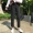 Quần jeans đen nữ đầu thu phiên bản Hàn Quốc của eo cao hoang dã hoang dã mỏng manh co giãn chín điểm quần thẳng
