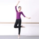 (Семь -точечная рукава) Темно -фиолетовый V -Neck+Radish Pants
