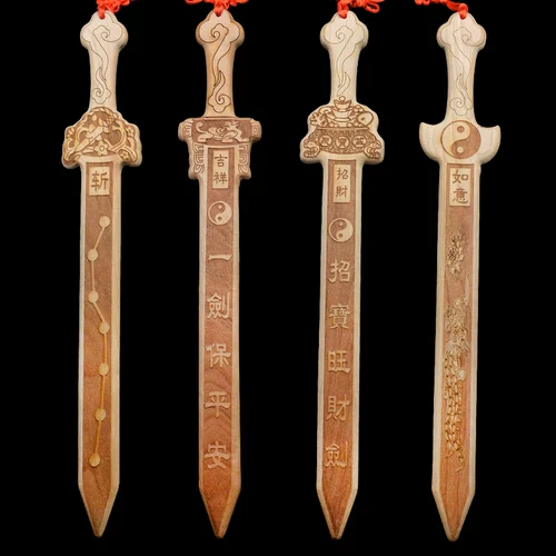 Peach Wood Wood Sword Crafts Crafts Trade Trade Daost Sword Seven Star Sword Occupy Peach Blossom