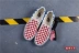 Các sản phẩm mới của Master Vans SLIP ON màu xanh đỏ và trắng kẻ caro thấp để giúp đôi giày vải lười một chân - Plimsolls Plimsolls