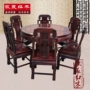 Nội thất gỗ gụ Lào gỗ hồng đỏ 1,2 m ghế voi tròn bàn ăn Sian gỗ hồng mộc Ghế ăn cổ - Bộ đồ nội thất ghế thông minh