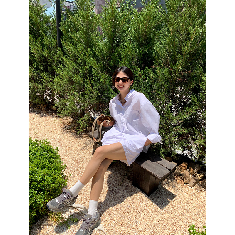 WhiteFall Introduction white shirt suit female Suit pants Two piece set summer 2021 new pattern shorts + jacket shirt