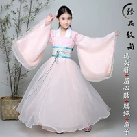 Trang phục trẻ em mới cho bé gái Hanfu váy siêu cổ tích Công chúa cổ tích phong cách cổ xưa Cos Guzheng Liuyi - Trang phục đồ bộ cho bé gái