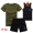 Ngoài trời đồng phục quân đội cờ ngắn tay ngắn phù hợp với đào tạo ngụy trang quần áo lực lượng đặc biệt chiến thuật áo thun nam quân đội quần - Quần áo ngoài trời