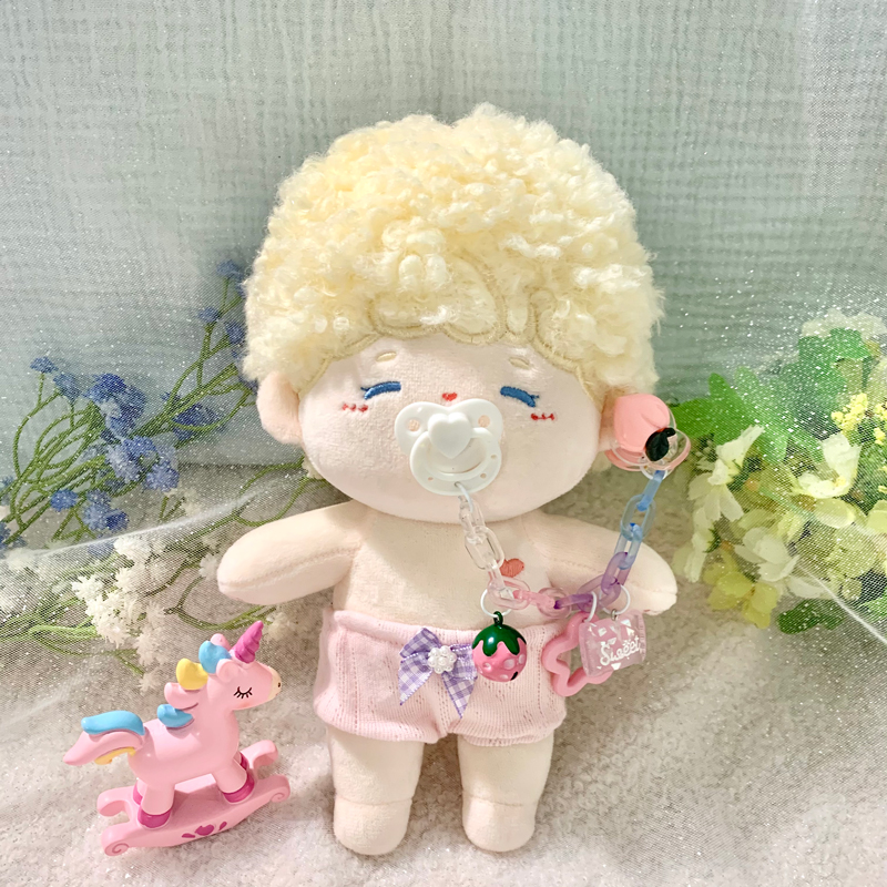 Jelly - White Pacifier - Peachgoods in stock 15cm20cm cotton doll lovely nipple chain colour parts doll men and women nothing attribute match bjd
